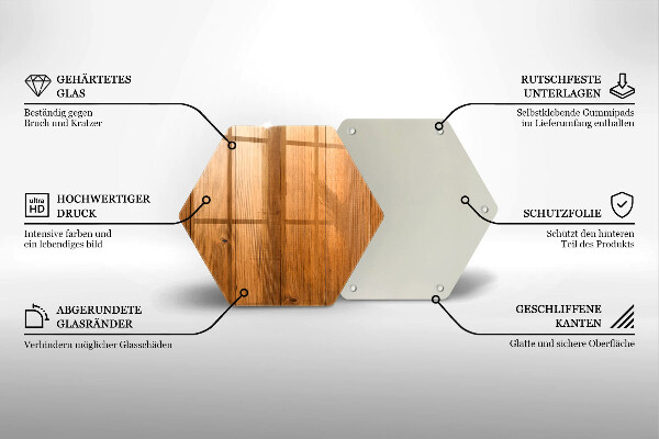 Kuchynská doska zo skla Drevené dosky