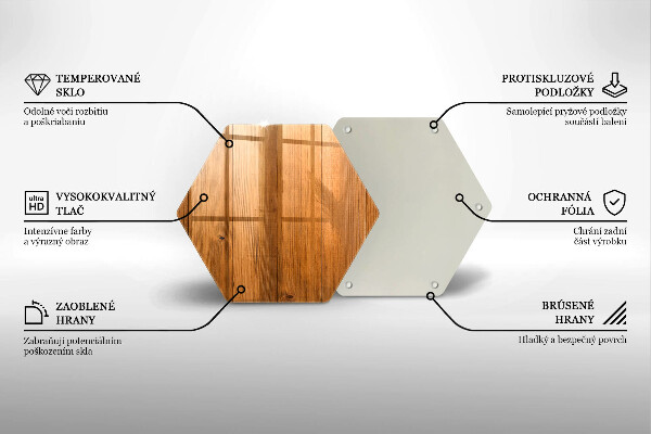 Kuchynská doska zo skla Drevené dosky
