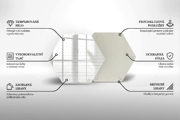 Kuchynská doska zo skla Moderné svetlé dosky