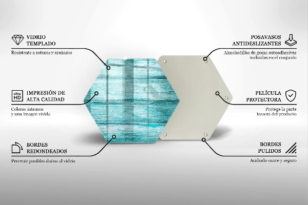 Kuchynská doska zo skla Vintage drevené dosky