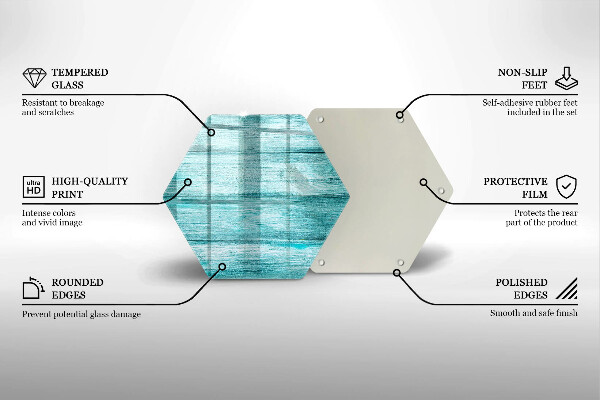 Kuchynská doska zo skla Vintage drevené dosky