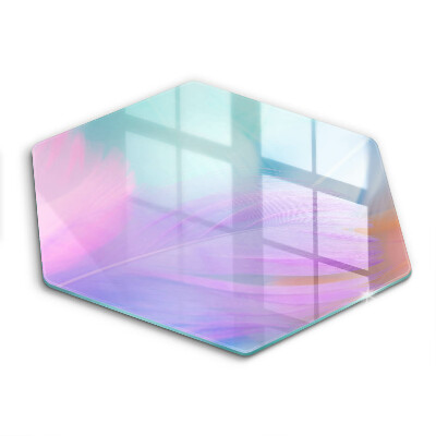 Kuchynská doska zo skla Pastelové perie