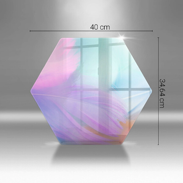 Kuchynská doska zo skla Pastelové perie