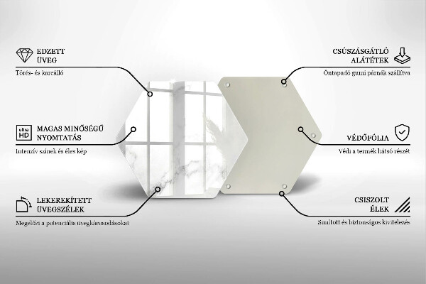 Kuchynská doska zo skla Moderný mramor