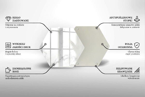 Kuchynská doska zo skla Moderný mramor