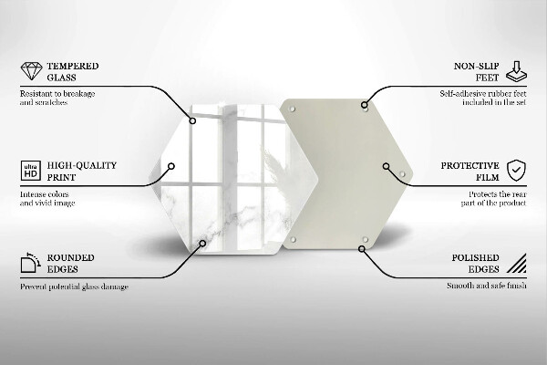 Kuchynská doska zo skla Moderný mramor
