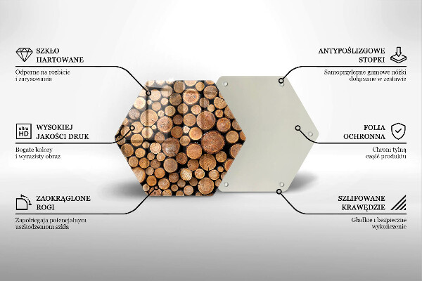 Kuchynská doska zo skla Kmene stromov