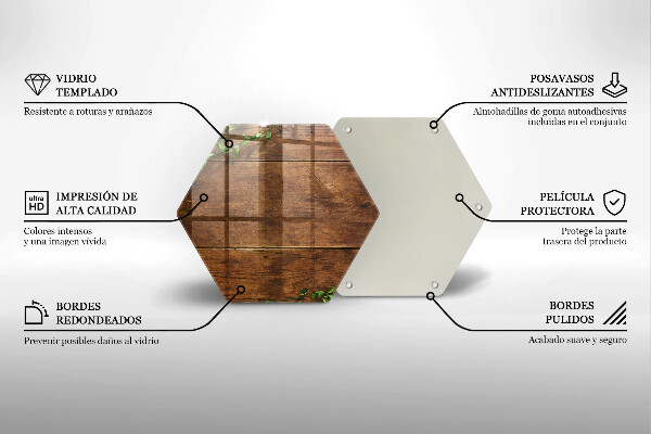 Kuchynská doska zo skla Drevené dosky a listy