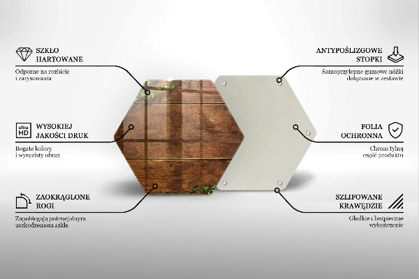 Kuchynská doska zo skla Drevené dosky a listy