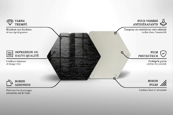 Kuchynská doska zo skla Stena tehlová stena