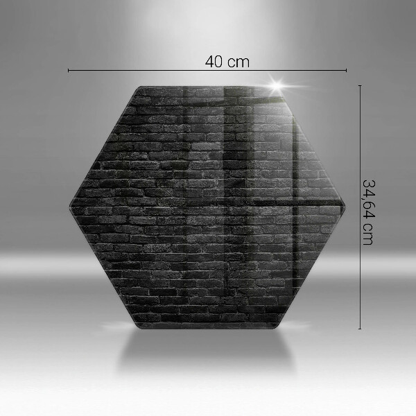 Kuchynská doska zo skla Stena tehlová stena