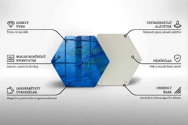 Kuchynská doska zo skla Vtáčie perie