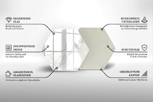 Kuchynská doska veľká zo skla Mramorové kamenné pozadie