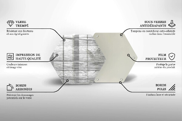 Kuchynská doska veľká zo skla Staré drevené dosky