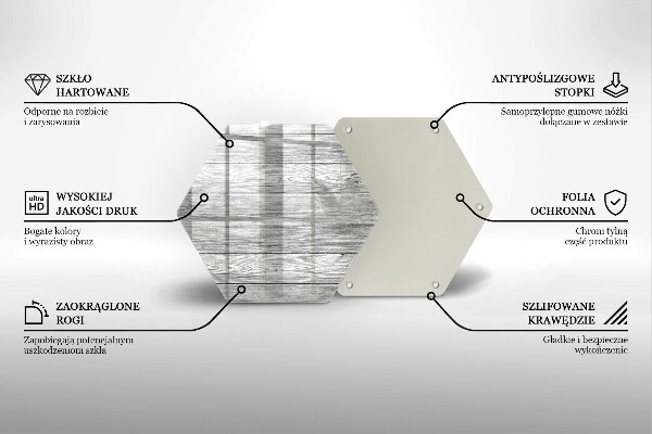 Kuchynská doska veľká zo skla Staré drevené dosky