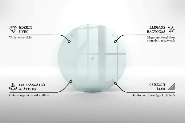 Priehľadná doska na krájanie 40 cm