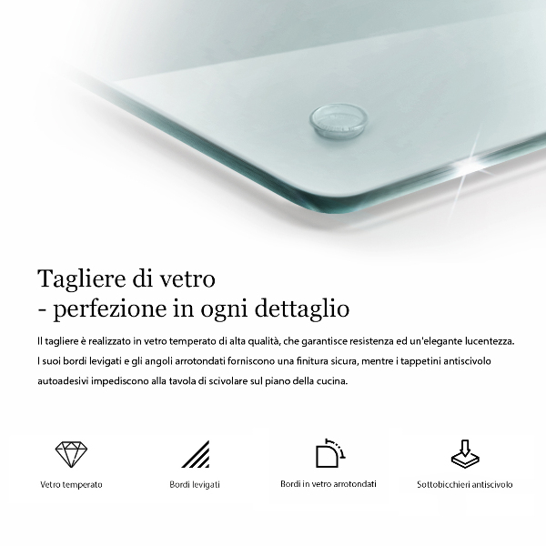 Priehľadná doska na krájanie 52x30 cm