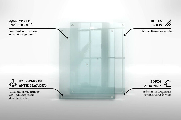 Transparentná sklenená doska 52x40 cm
