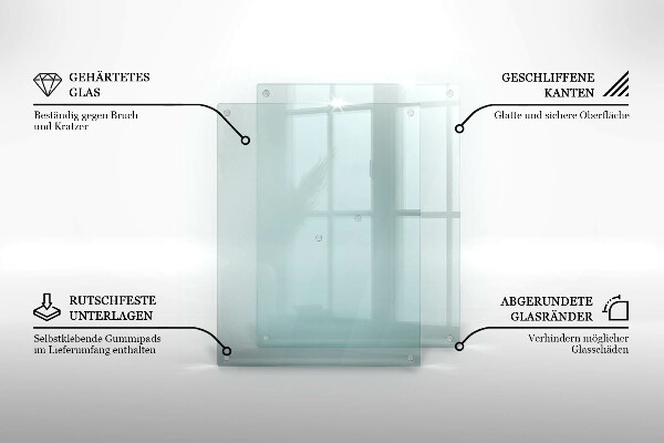 Transparentná sklenená doska 52x40 cm