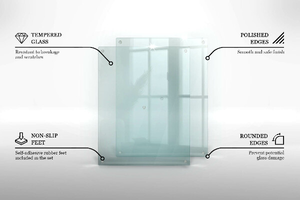 Transparentná sklenená doska 52x40 cm