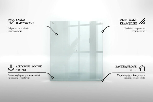 Sklenená priehľadná doska na krájanie 60x52 cm