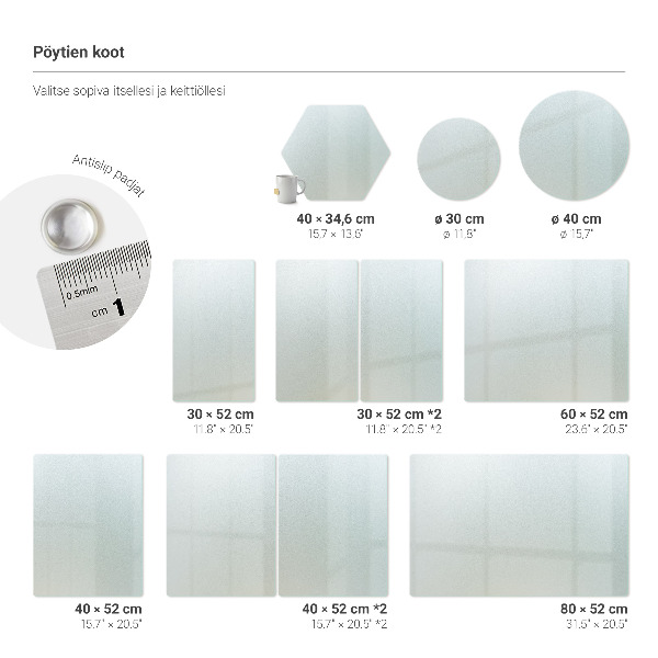 Doska na krájanie v rozmere 52 × 30 cm