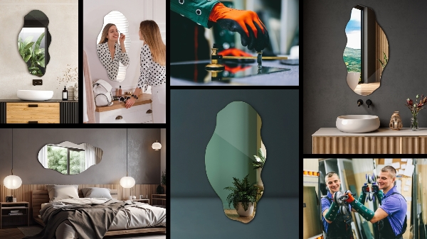 Asymetrické zrkadlo škvrna 40x80