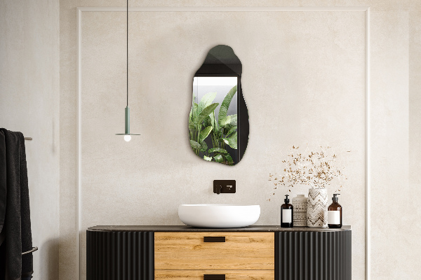 Nepravidelne zrkadlo originálne zavesenie 50x100