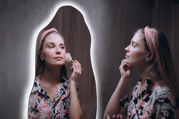 Nepravidelne led zrkadlo veľkolepé 40x80 cm