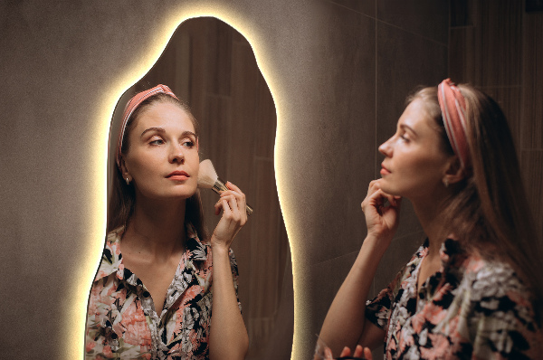 Nepravidelne led zrkadlo veľkolepé 40x80 cm