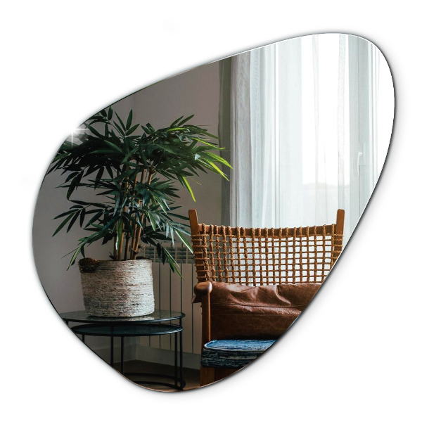 Zrkadlo organické zavesené moderné dekoratívne 68x67 cm