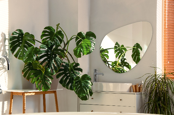 Zrkadlo organického tvaru krásne nesymetrické nástenné 77x77 cm