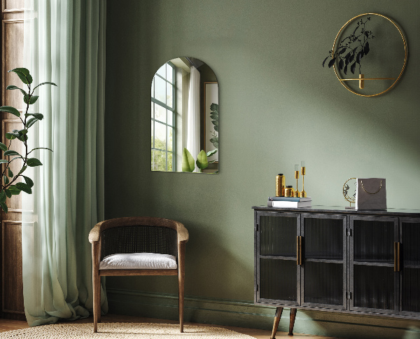 Zaoblené zrkadlo 60x100 cm