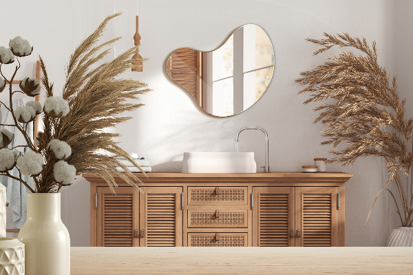 Zrkadlo asymetrické bezrámové 68x67 cm