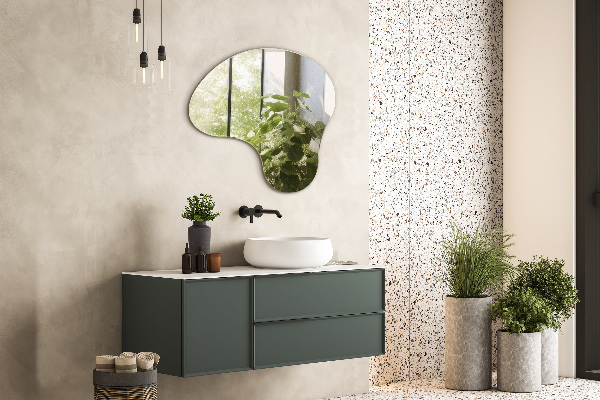 Zrkadlo asymetrické bezrámové 68x67 cm