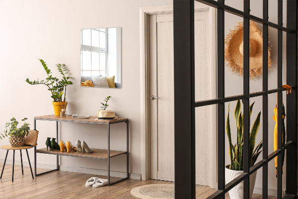 Dizajnové obdĺžnikové zrkadlo bez rámu 60x40 cm