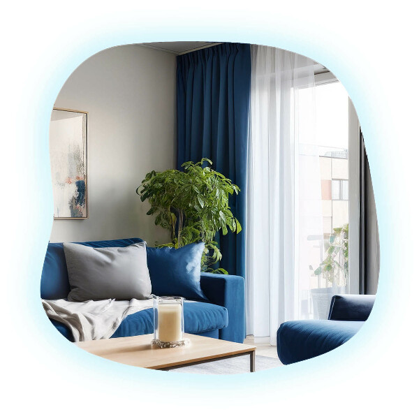 Podsvietené organické zrkadlo 59x58 cm