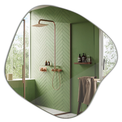 Asymetrické zrkadlo škvrna originál 77x77 cm