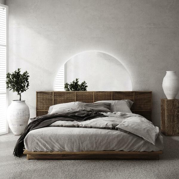 Polkruhové zrkadlo bez rámu s led 30x60 cm