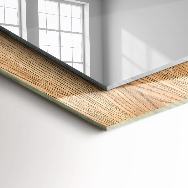 Dekoračné zrkadlo na stenu Drevená textúra