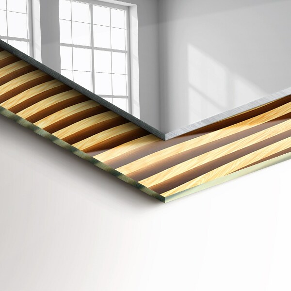 Zrkadlo rám s potlačou Vlny dreva