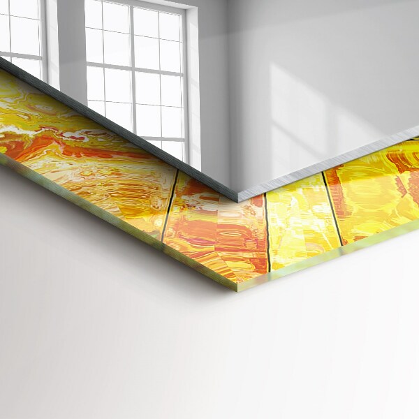 Zrkadlo s motívom Farebná abstraktná mozaika