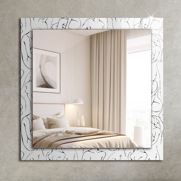 Zrkadlo s motívom Náčrt ženských siluet