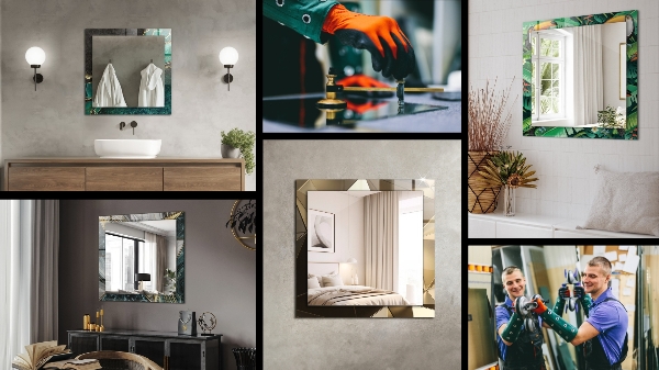 Dekoračné zrkadlo na stenu Abstraktná láva