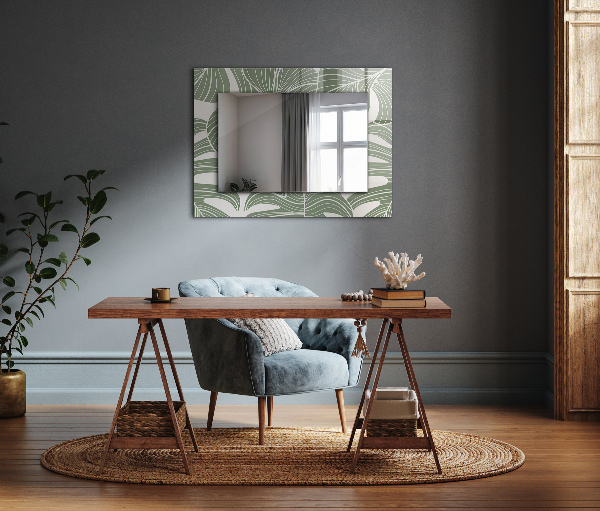 Dekoračné zrkadlo Listy monstery