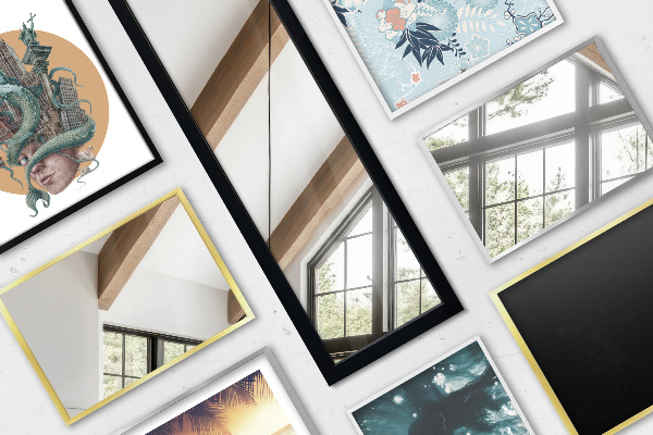 Stojace zrkadlo biele 36x156 cm