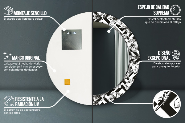 Kolibrík Okrúhle dekoračné zrkadlo