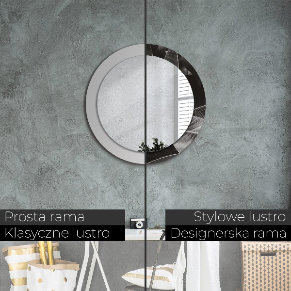 Tropické palmy Okrúhle dekoračné zrkadlo na stenu