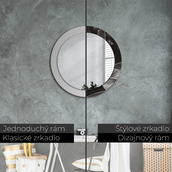 Tropické palmy Okrúhle dekoračné zrkadlo na stenu