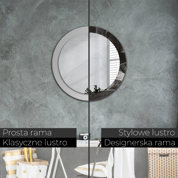 Tropické palmy Okrúhle dekoračné zrkadlo na stenu